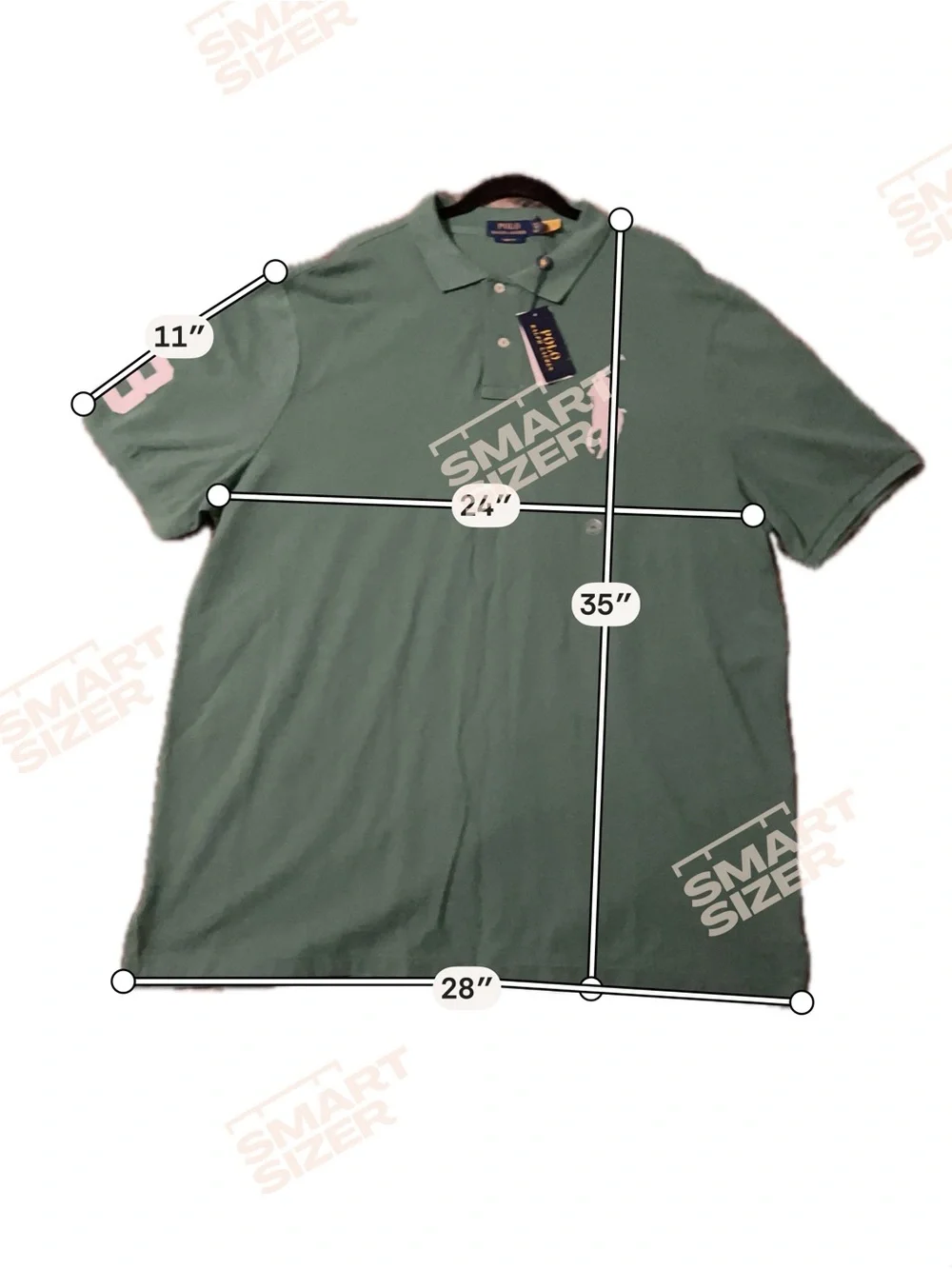 NEW Polo Ralph Lauren #3 Big Pony XXL Classic Fit Grass Green Polo Shirt
